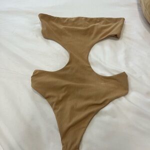 Superdown bodysuit tan
